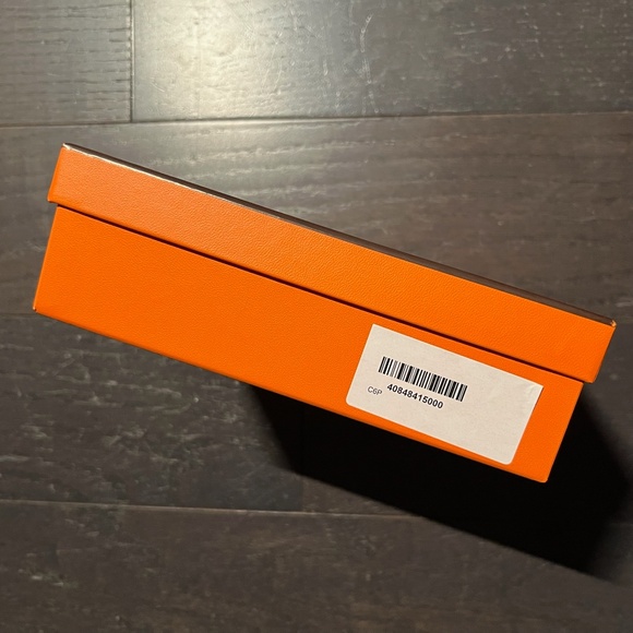 Hermes medium shoe empty box case decoration storage orange - Picture 5 of 9